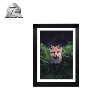 Black 5x7 inch aluminum metal picture frames